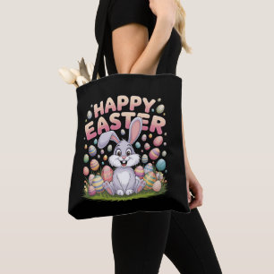 Bolsa Tote Feliz Páscoa 2025 Ovos Coelho Bonito Coelho