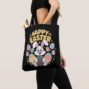 Bolsa Tote Feliz Páscoa 2025 Ovos Coelho Bonito Coelho