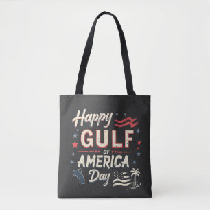 Bolsa Tote Feliz Patriótico Funny do Golfo da América