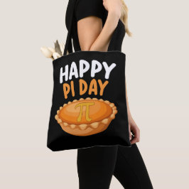 Bolsa Tote Feliz Pi Day Pie Matemática Matemática Arco-Íris