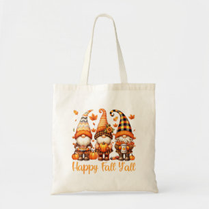 Bolsa Tote Feliz Queda Todos Vocês Gnomo Pumpkin Outono Ação 