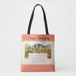 Bolsa Tote Feliz Saco de Ação de Graças