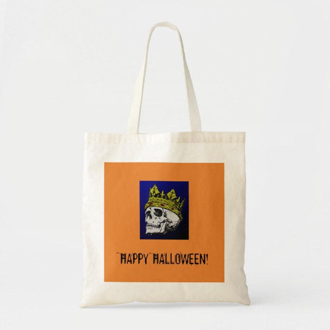 BOLSA TOTE FELIZ SACO DE HALLOWEEN SKULL TOTE (Frente)