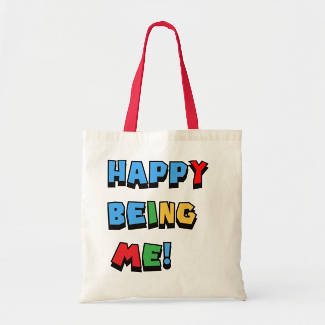 Bolsa Tote Feliz Ser Eu (Frente)
