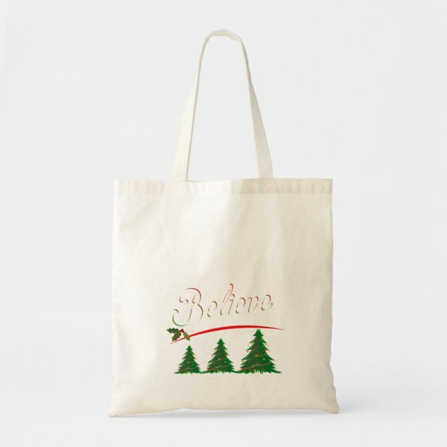 Bolsa Tote Feliz Texmas Texas Flag Natal Xmas Family Holi (Frente)