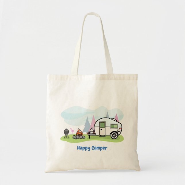 Bolsa Tote Feliz Trailer de Camper (Frente)