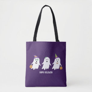 Bolsa Tote Feliz Trick Ou Treino De Fantasmas De Halloween