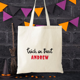 Bolsa Tote Feliz Truque De Halloween Ou Tratar Crianças Moder