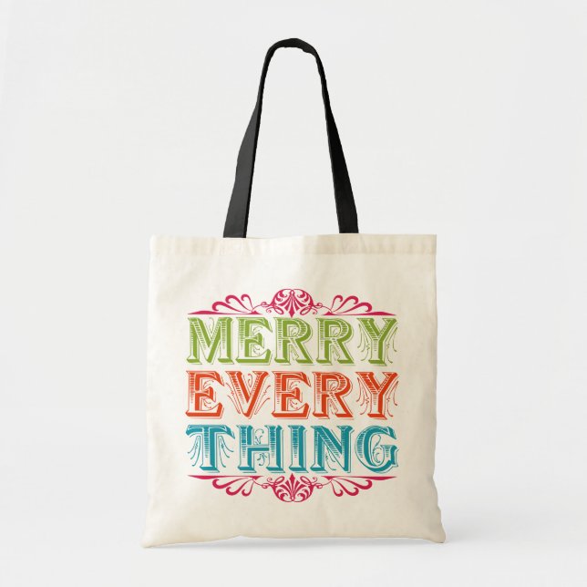 Bolsa Tote Feliz tudo (Frente)