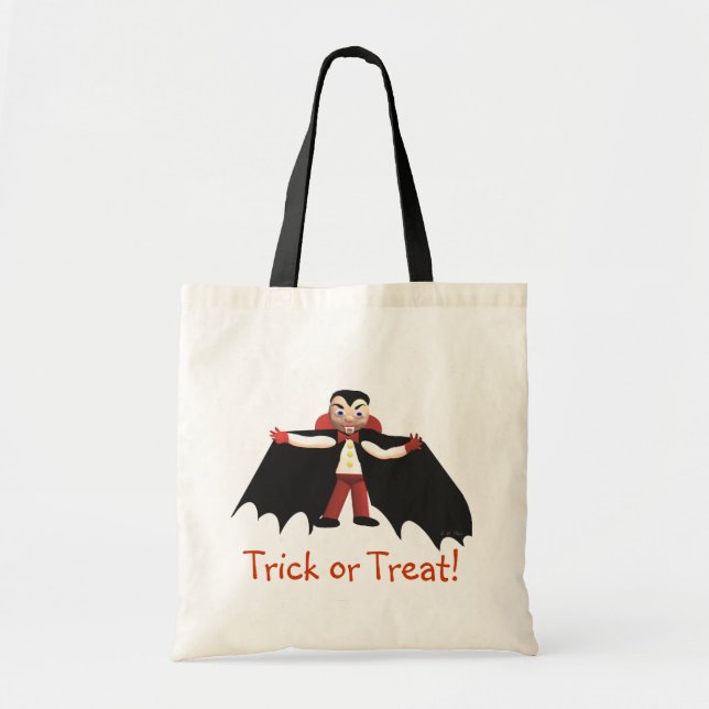 Bolsa Tote Feliz Vampiro de Halloween (Frente)