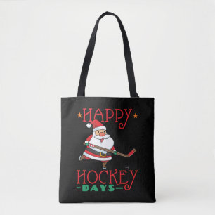 Bolsa Tote Felizes Dias de Hóquei - Natal de Hóquei