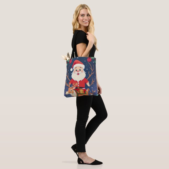 Bolsa Tote Felizes papais noeis de Natal (No(a) Modelo)