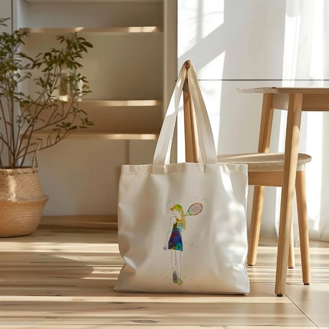 Bolsa Tote Female Tennis Player (Criador carregado)