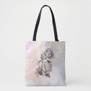 Bolsa Tote *~* Feminina Azul Turquesa Azul Cor de Água e ren