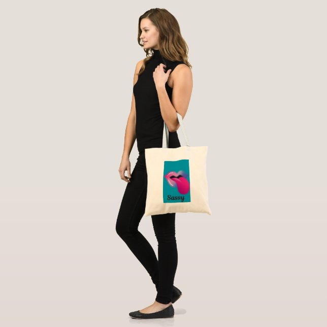 Bolsa Tote Feminina Engraçada e Atitude | Feminina (Frente (modelo))