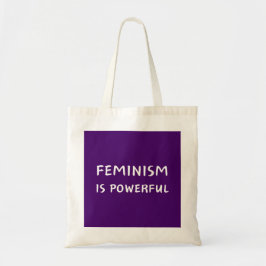 Bolsa Tote Feminismo é poderoso - saco de toques
