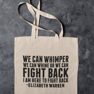 Bolsa Tote Feminista Lutando Contra Elizabeth Warren Cotaçã