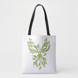 Bolsa Tote Fênix Verde Nasce em Branco