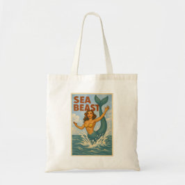 Bolsa Tote Fera Marinha Mermaid Retro | Vida Divertida na Pra