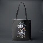 Bolsa Tote Feral Girl Summer Beach Funny Raccoon<br><div class="desc">Feral Girl Summer Beach Funny Raccoon</div>