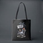 Bolsa Tote Feral Girl Summer Beach Funny Raccoon<br><div class="desc">Feral Girl Summer Beach Funny Raccoon</div>