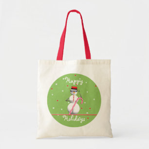 Bolsa Tote Feriado de Natal Snowman