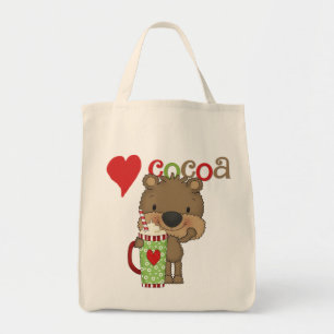 Bolsa Tote Feriado do amor do cacau do urso