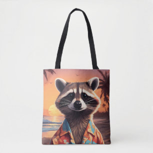 Bolsa Tote Feriado Raccoon