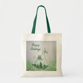 Bolsa Tote Feriado Verde de Cavalo Branco