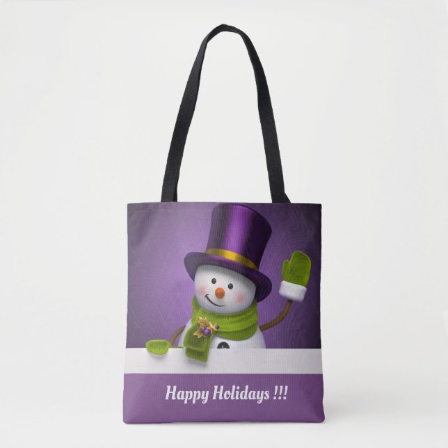 Bolsa Tote Feriados Felizes, Bandeja 1 (Frente)