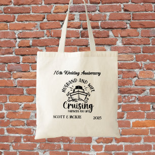 Bolsa Tote Férias ANIVERSARY Cruise Personalize Tote Bag