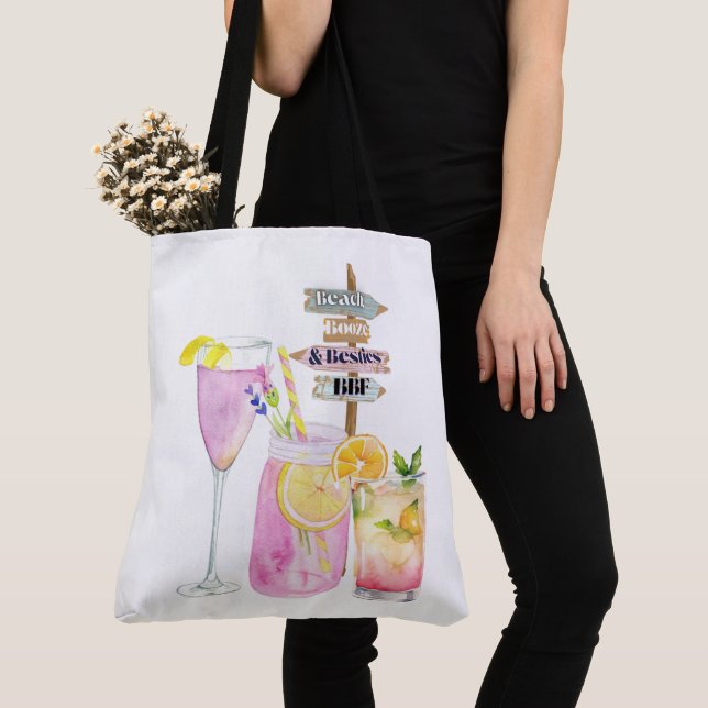 Bolsa Tote férias, bebidas e muito mais (Close Up)