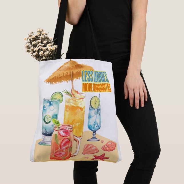 Bolsa Tote férias, bebidas e muito mais (Close Up)