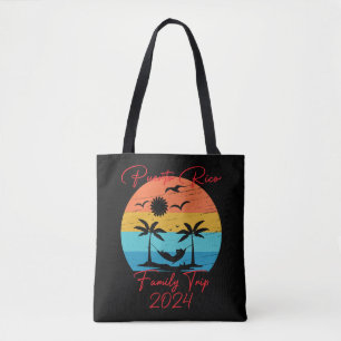 Bolsa Tote Férias da Família Porto Rico 2024 Porto Rico Beach