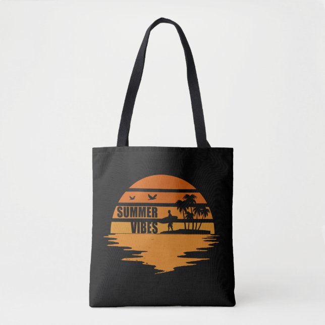 Bolsa Tote Férias da família Summer vibes (Frente)
