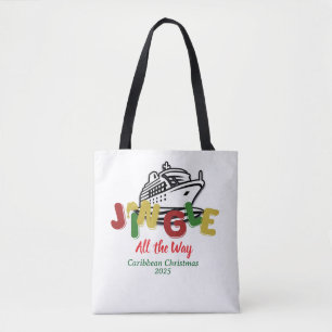 Bolsa Tote Férias de Natal da Família Cruzeiro Personalizado 