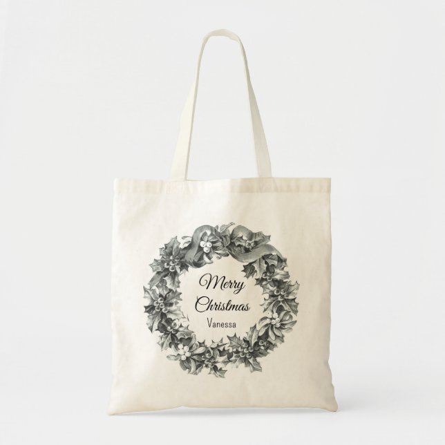 Bolsa Tote Férias de Natal, na moda (Frente)