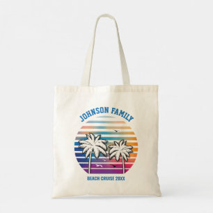 Bolsa Tote Férias de Verão de Cruise Personalizada da Reunião