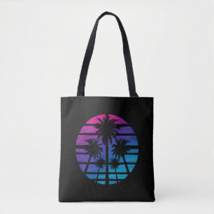 Bolsa Tote Férias de Verão de Praia Havaiana na Palm Tree
