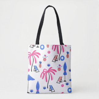 Bolsa Tote Férias de Verão: Pineanases das Palmeiras