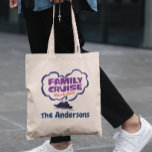 Bolsa Tote Férias de Viagem de Cruzeiro Personalizadas da Fam<br><div class="desc">Este design foi criado por meio da arte digital. Ele pode ser personalizado na área fornecida Entre em contato comigo em colorflowcreations@gmail.com se você quiser ter este design em outro produto, precisar de assistência com o design ou tiver uma solicitação especial. Compre minha pintura de acrílico abstrato original para venda...</div>
