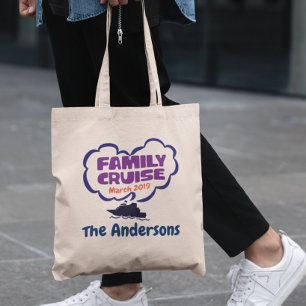 Bolsa Tote Férias de Viagem de Cruzeiro Personalizadas da Fam