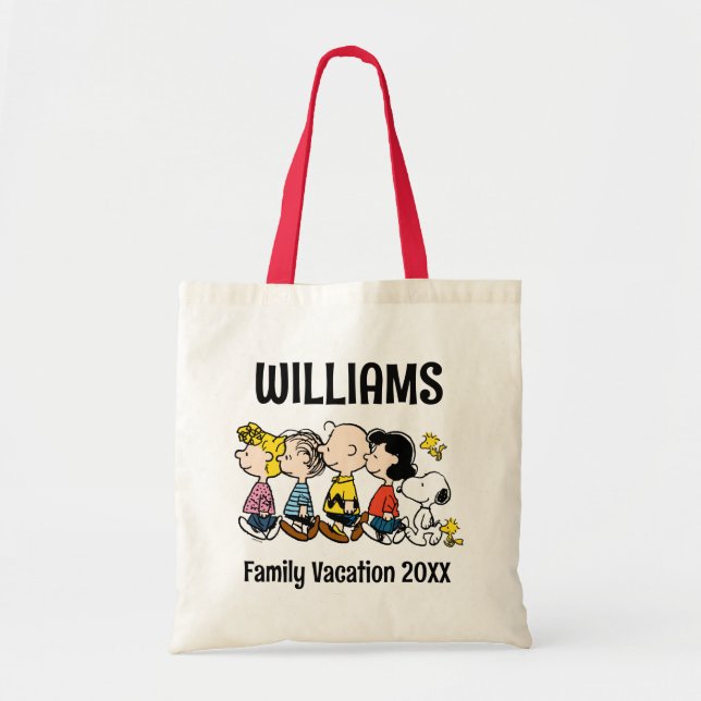 Bolsa Tote Férias Familiares de Peanuts Gang (Frente)