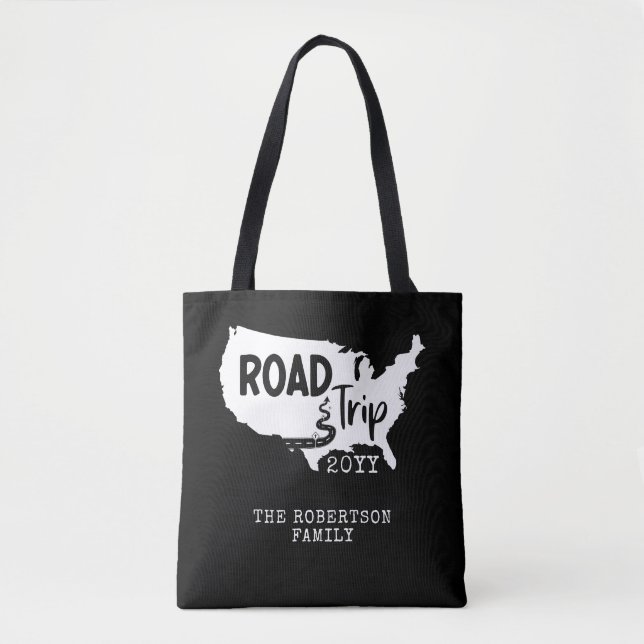 Bolsa Tote Férias Familiares Personalizadas | Family Road Tri (Frente)