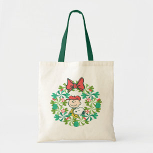 Bolsa Tote Férias Felizes   Peppermint Candy Wreath