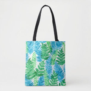 Bolsa Tote Fern Watercolor