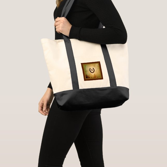 Bolsa Tote Ferradura monograma (Frente (produto))