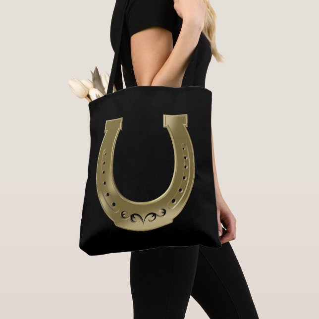 Bolsa Tote ferradura ouro (Close Up)