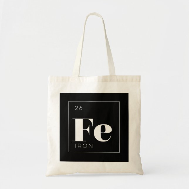 Bolsa Tote Ferro de //da sacola dos elementos de mesa (Frente)