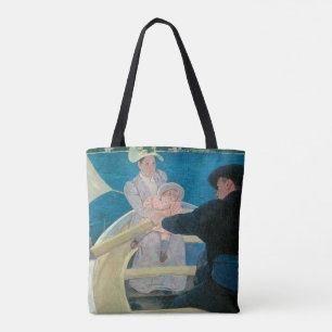 Bolsa Tote Festa barco de Mary Cassatt, Vintage Fine Art